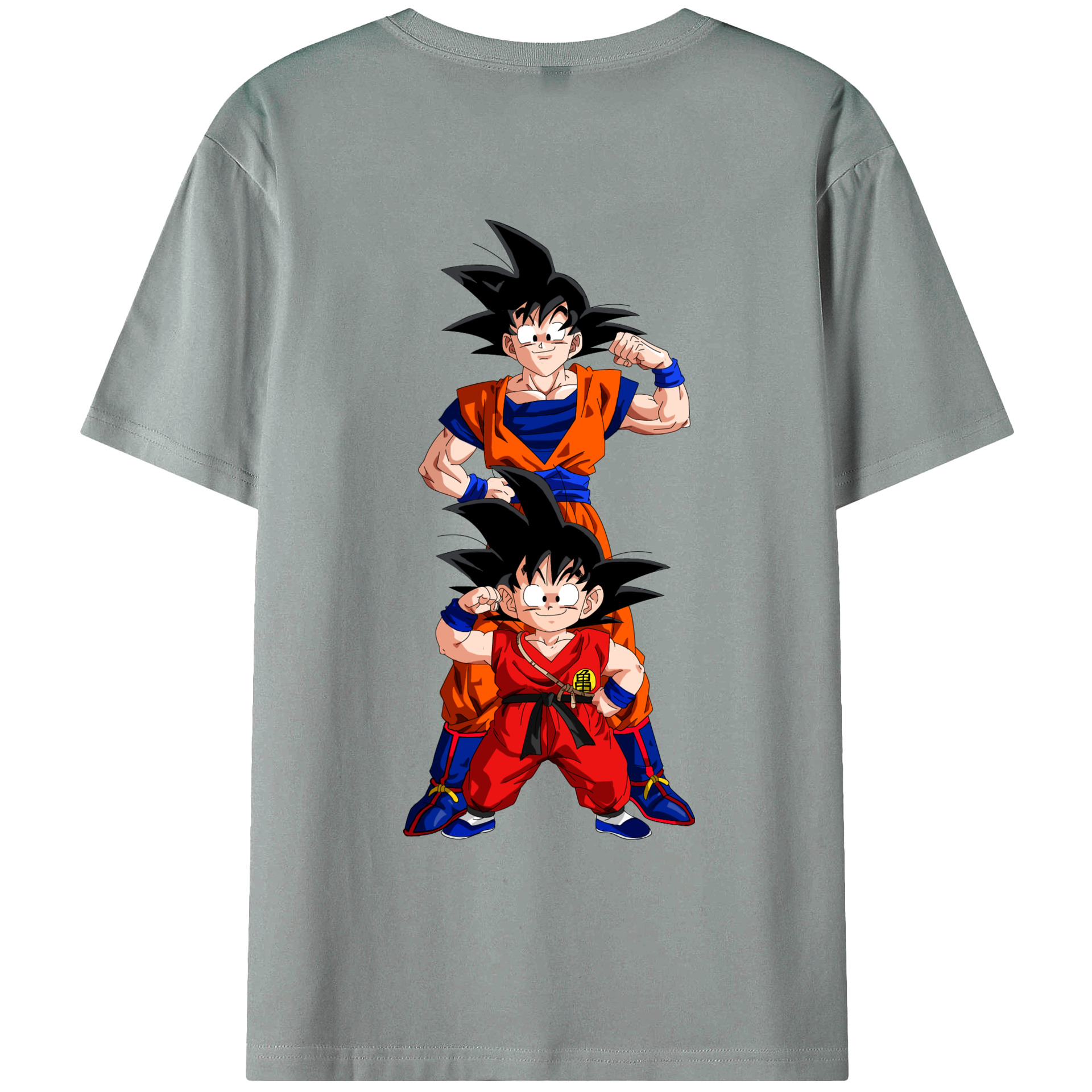 （画像用） ドラゴンボール 孫悟空（そん ごくう）Son Goku カカロット DRAGON BALL Kakarotto 綿100％ メンズ半袖Tシャツ（バックプリント） 通気性
